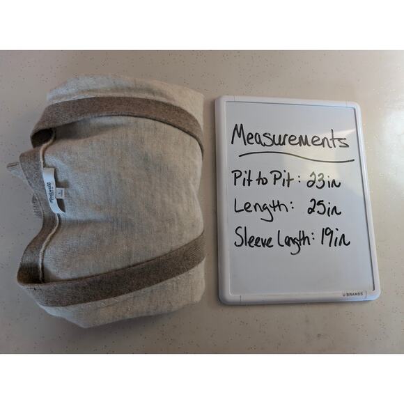 Madewell Wool Blend Boyfriend Cardigan Women's Large Brown Linen Alpaca Pockets - Picture 7 of 7